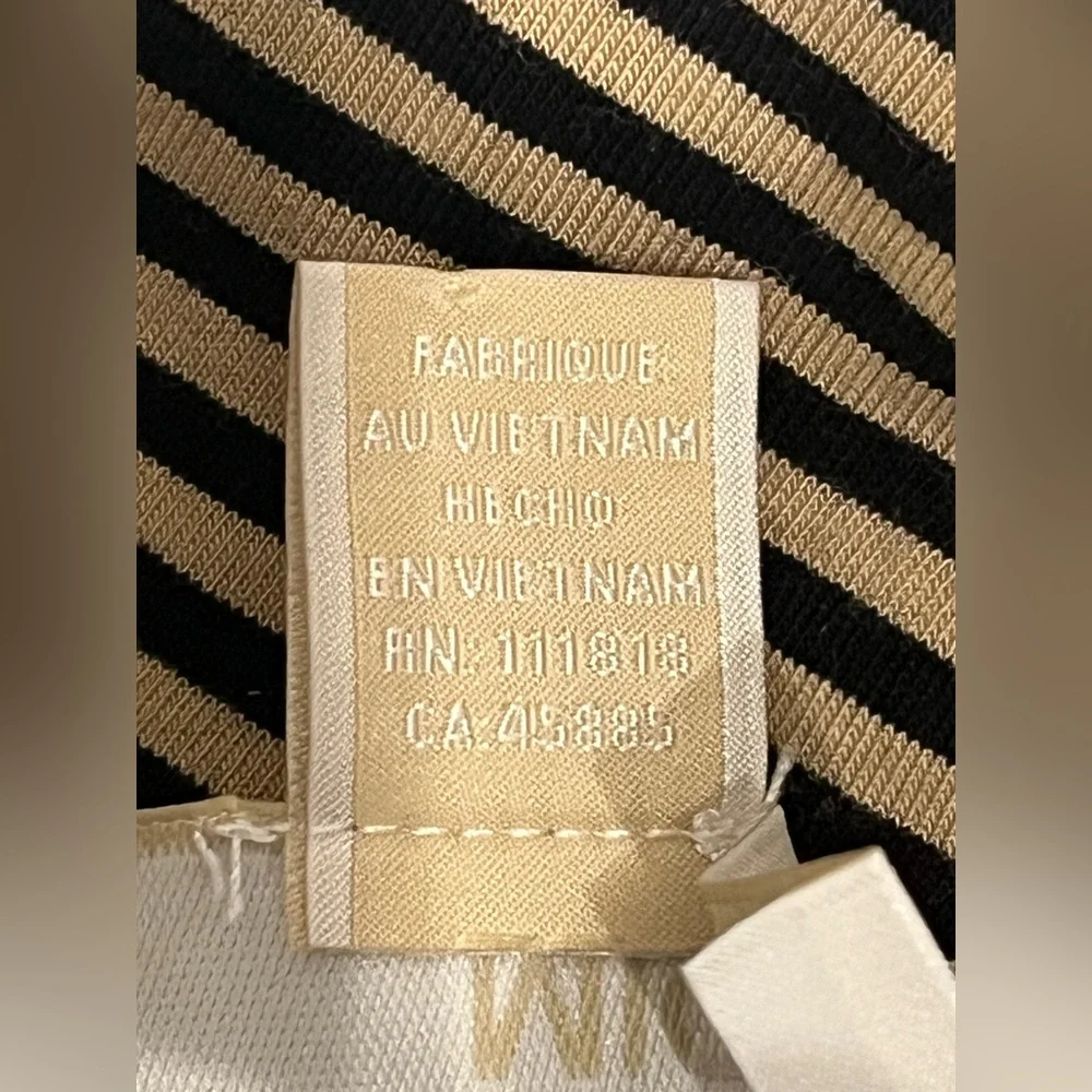 Michael Kors Size M Striped Col Shoulder‎ Tank Top
